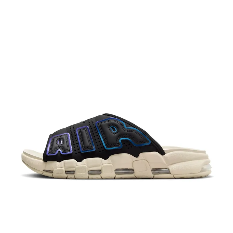 Nike Air More Uptempo Slide Black Sanddrift Iridescent (FB7799-001)