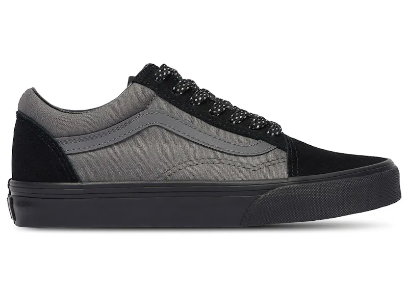 Vans Old Skool Logo Pop Grey Reflective Silver Black (VN000ECUQPT)