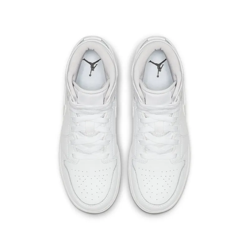 Jordan 1 Mid Triple White (2019) (554725-129)