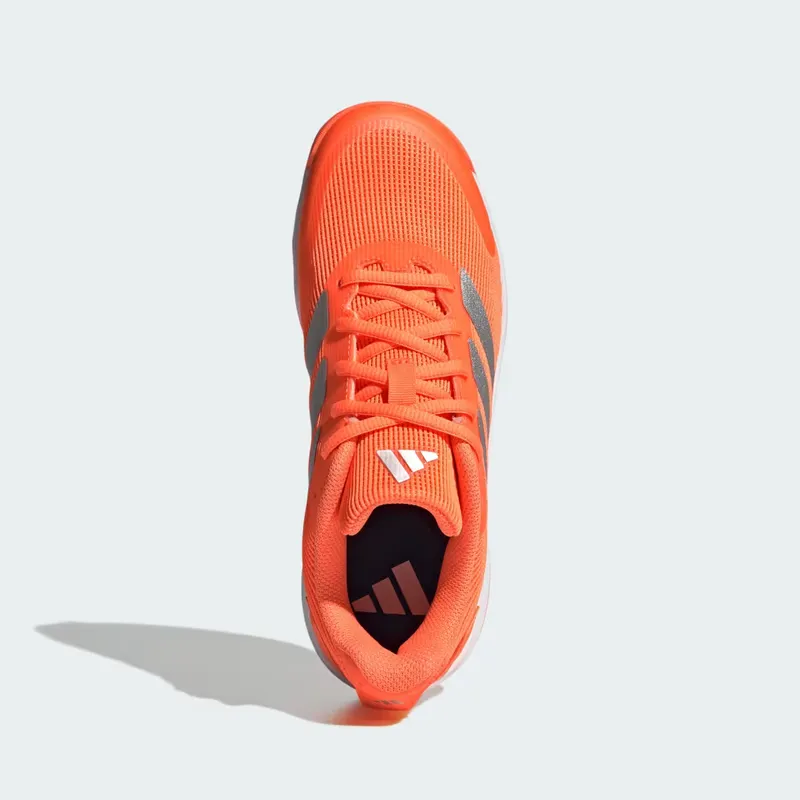 adidas Ubersonic Tennis Shoes Kids “Lucid Orange / Silver Metallic / Cloud White” (JR4509)