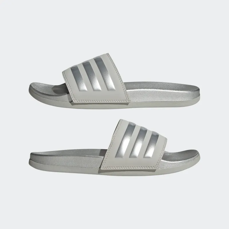 Adidas Adilette Comfort Slides Grey Two / Silver Metallic / Grey Two (H03619)