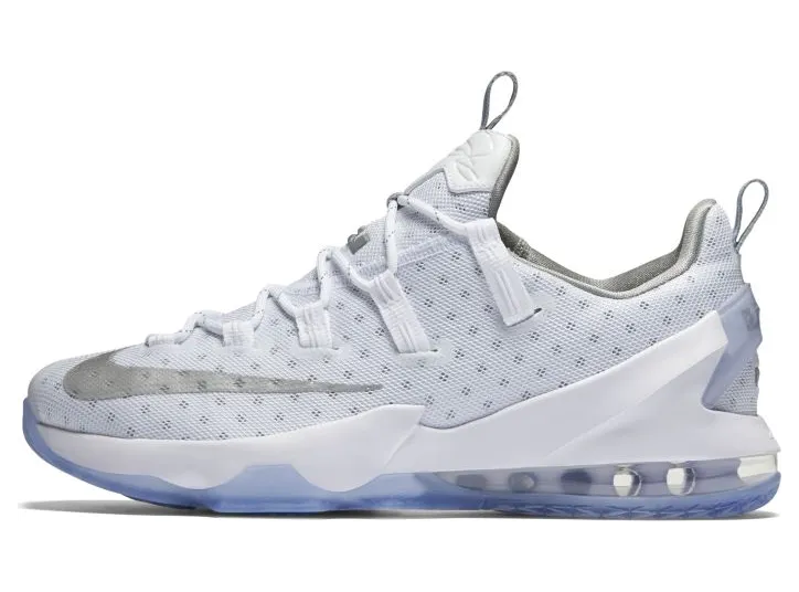 Nike LeBron 13 Low ‘Metallic Silver’ White/Metallic Silver-Light Iron Ore (831925-100)
