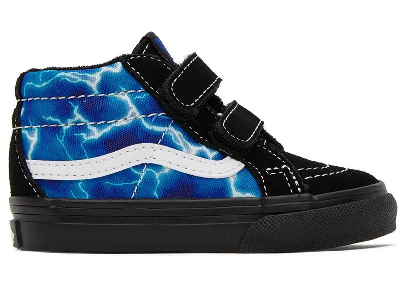 Vans Baby Blue & Black Sk8-Mid Reissu Sneakers (VN0A5DXDY61)