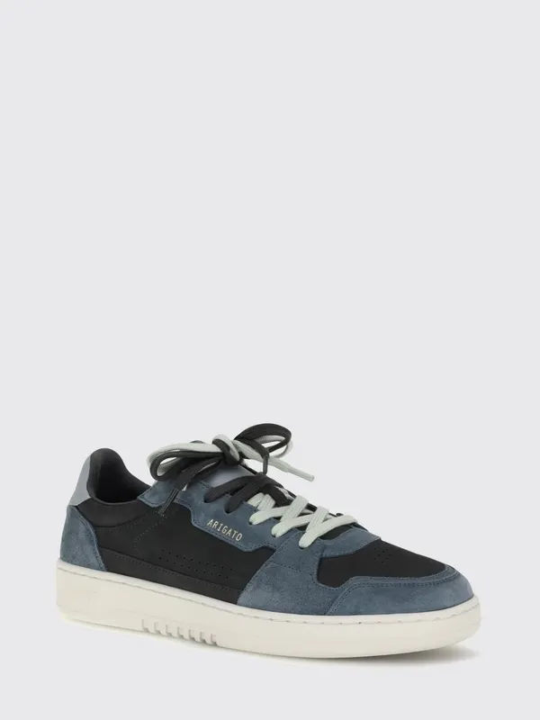 Axel Arigato Dice Lo Bicolour Nubuck and Suede Trainers Blue (F4219003)