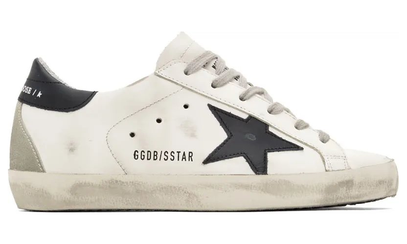 Golden Goose Stardan White Black (W) (GMF00128.F000567.10220)