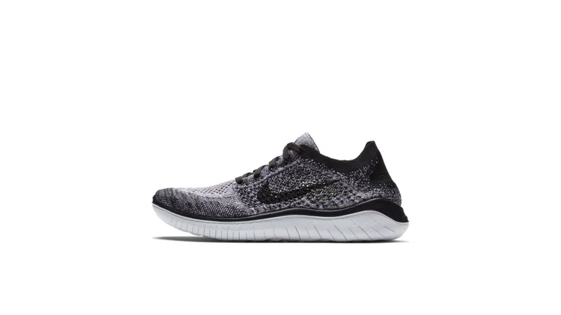 Nike Free RN Flyknit 2018 Oreo (W) White/Black (942839-101)