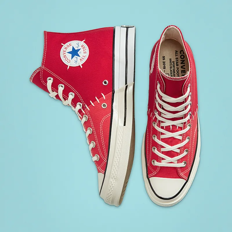 Converse Chuck Taylor All-Star 70s Hi Slam Jam Reconstructed Red Red/White-Egret (164554C)