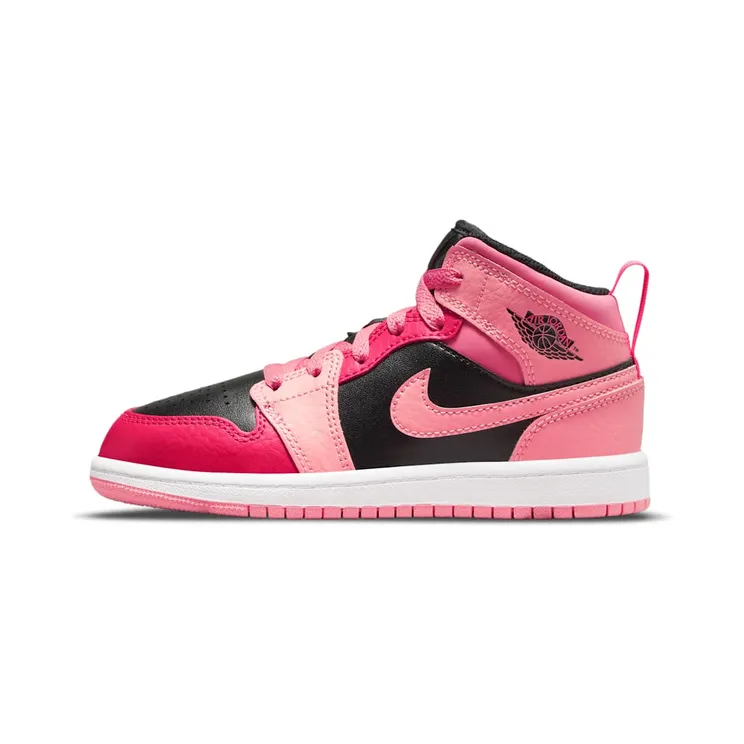 Jordan 1 Mid Coral Chalk (PS) “Coral Chalk / Rush Pink / Black / Pinksicle” (640734-662)
