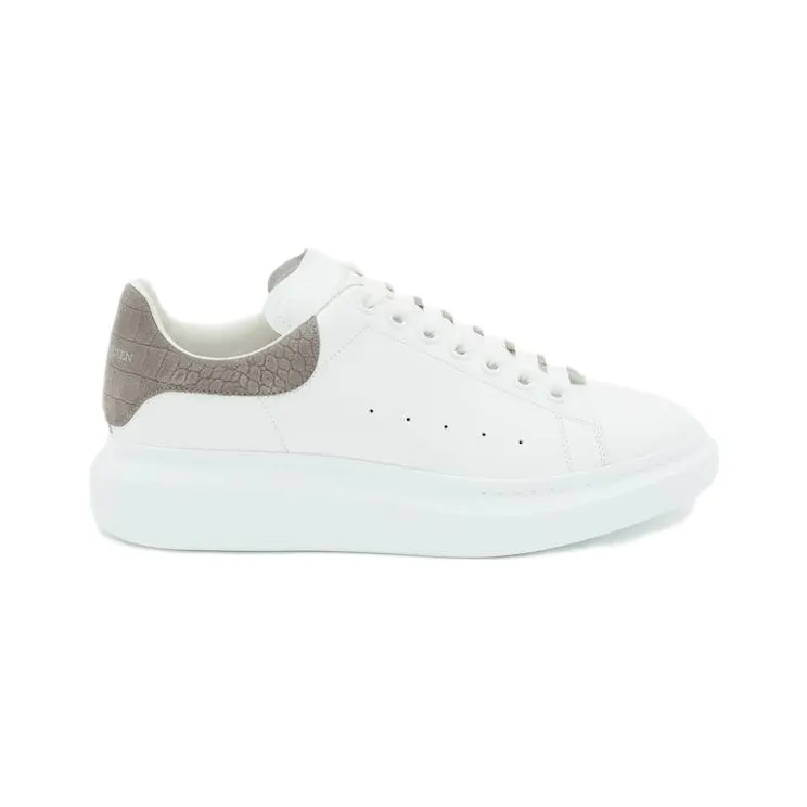 Alexander McQueen Oversized Lead Croc Suede (625162WHZ4K9597)