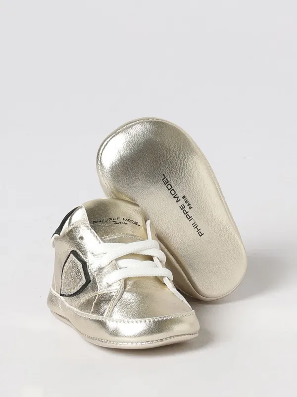 Philippe Model Junior Laminated Leather Philippe Model Gold (832612)