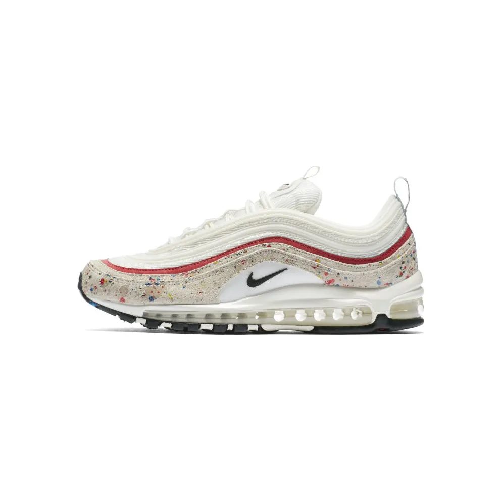 Nike Air Max 97 Paint Splatter Sail/Black-University Red (312834-102)