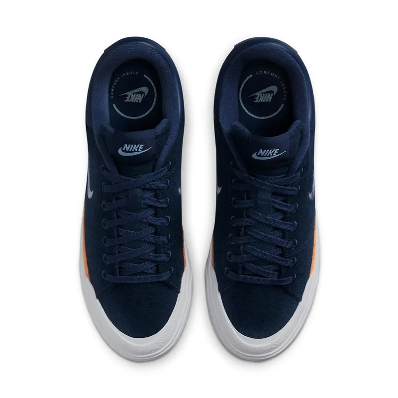 Nike Court Legacy Lift Midnight Navy Flax White (FZ2606-400)