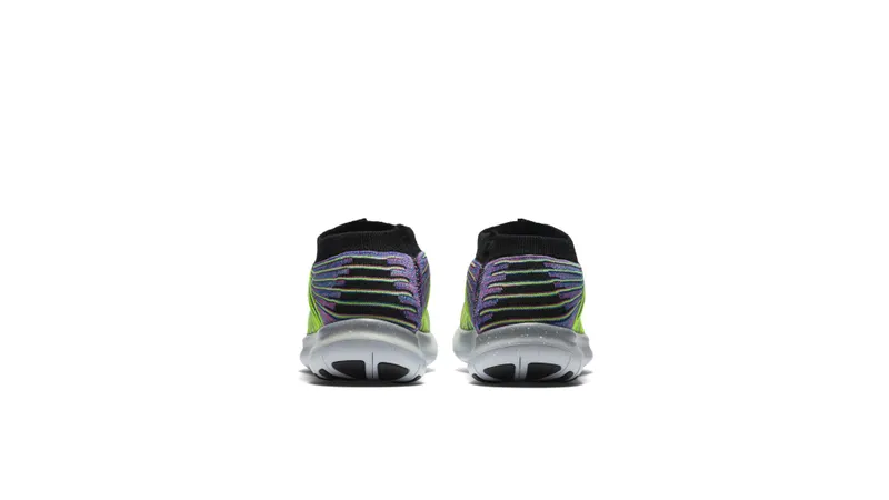 Nike Free RN Motion Flyknit Multi-Color Black/White-Racer Blue (834584-006)