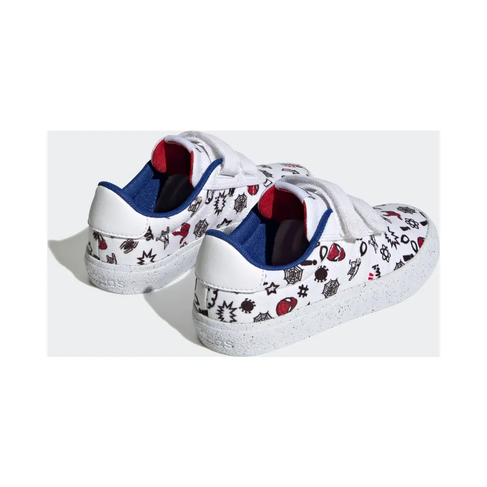 Adidas adidas x Marvel VULCRAID3R Spider-Man Lifestyle Skateboarding Hook-and-Loop Cloud White / Cloud White / Better Scarlet (HP7750)