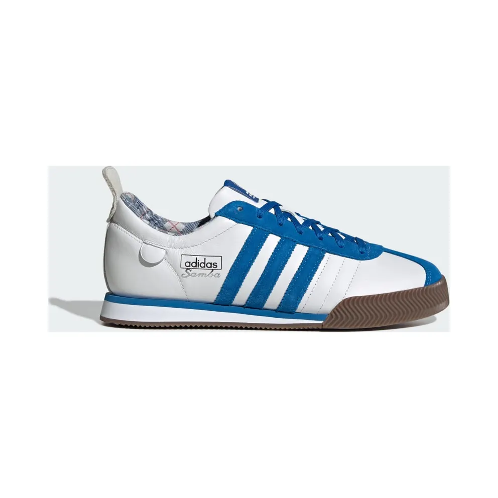 Adidas SAMBA 62 SUPER MERCEDES AMG PETRONAS F1 TEAM Shoes Cloud White / Blue Bird / Gum (KJ3265)
