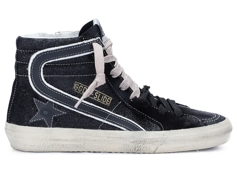 Golden Goose Slide High-Top-Sneakers “Black” (GWF00115F006888)