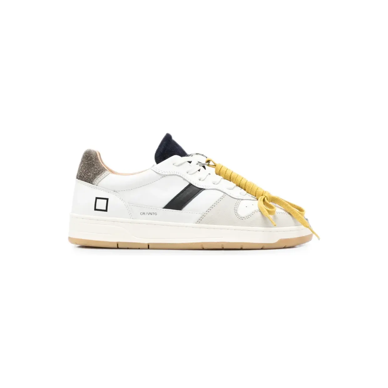 D.A.T.E. Court 2.0 Vintage logo-print panelled “White” (M451C2VNWN)