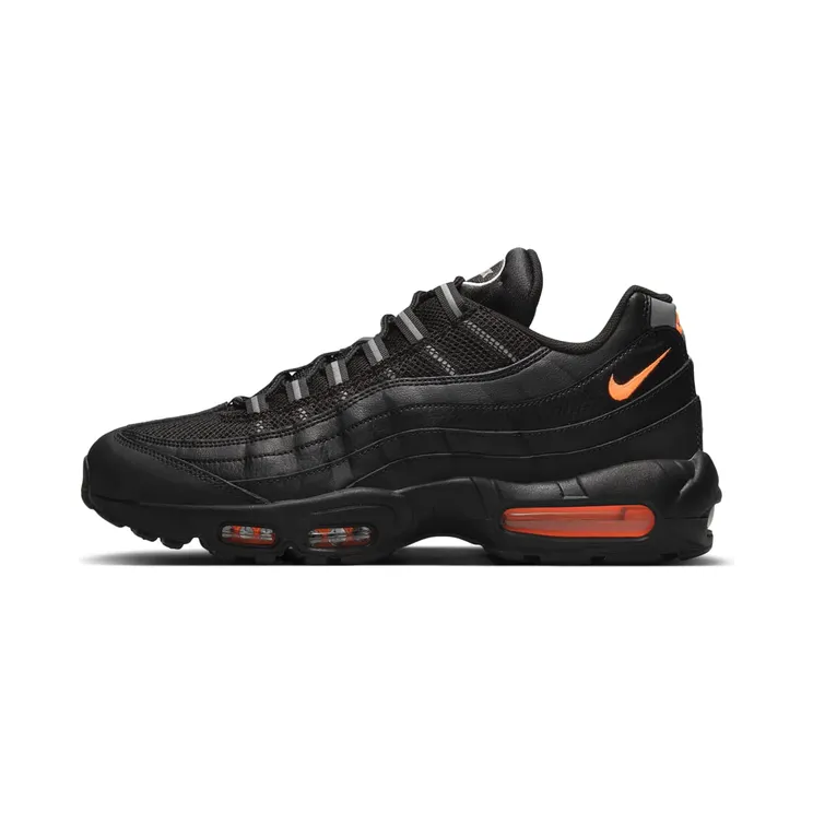 Nike Air Max 95 Essential “Black / Reflect Silver / Total Orange” (DJ6884-001)