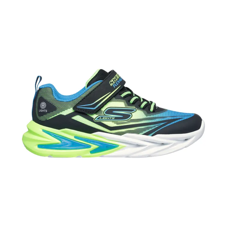 Skechers S Lights Flex-Glow Ultra “Black / Blue / Lime” (400139LBBLM)