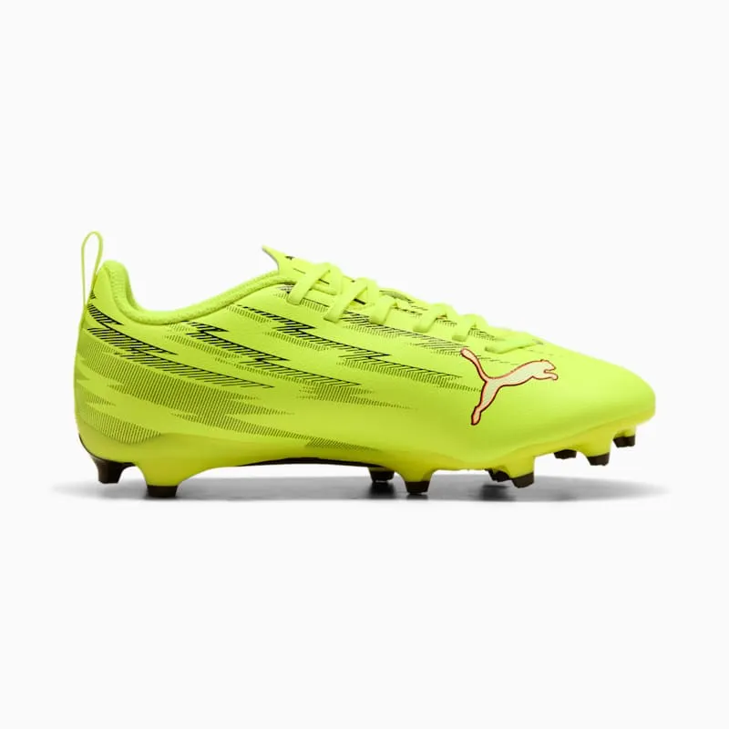 Puma Ultra 6 Play FG/AG Jr Yellow Alert Black Glowing Red Lime Squeeze (108705-01)