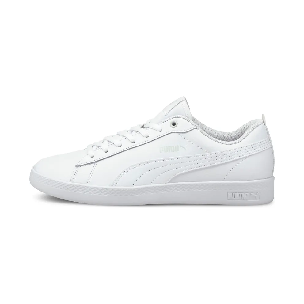 Puma Smash v2 Leder Damen Weiß (365208-04)