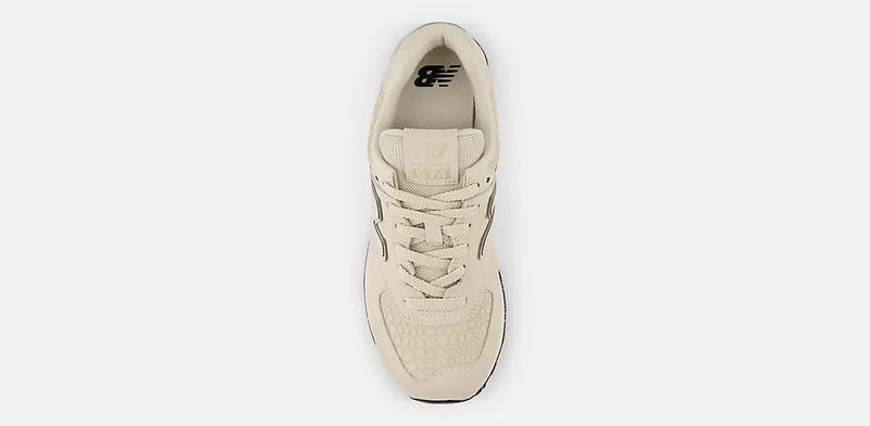 New Balance 574 White Bone Croc (WL574PBK)