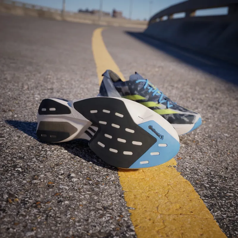 adidas Adizero Adios Pro 3 Crystal White Lucid Lemon Blue Burst (IG6441)