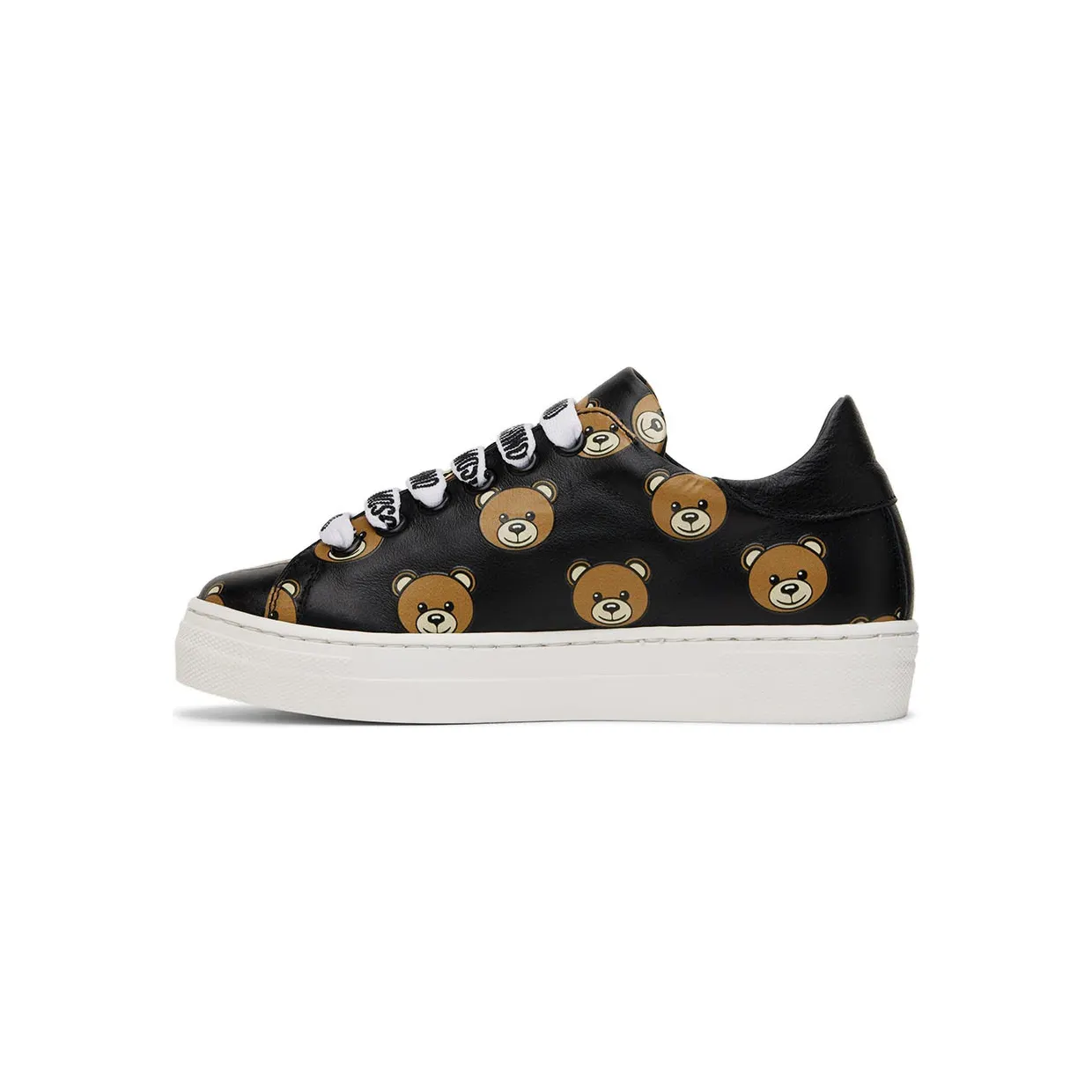 Moschino Kids Black Teddy Print Sneakers (71771) (3)