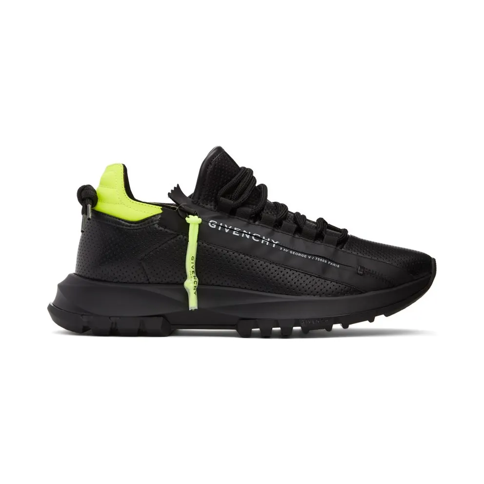 Givenchy Black & Yellow Spectre Zip Sneakers (BH003MH153)