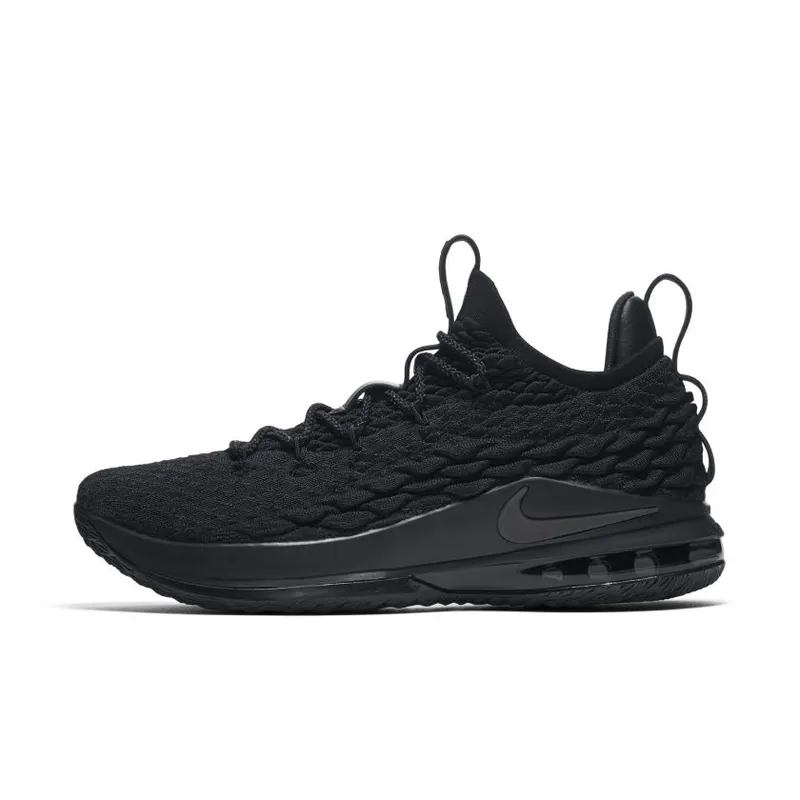 Nike LeBron 15 Low Blackout Black/Black-Thunder Grey (AO1755-004)