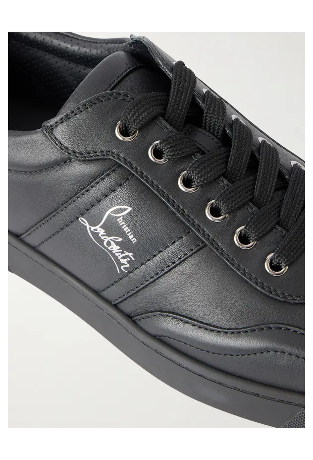 Christian Louboutin Retero Leather Sneakers Black (1260322) (5)