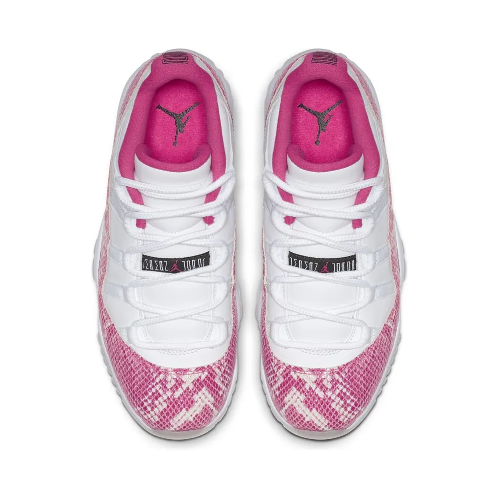 Jordan 11 Retro Low Pink Snakeskin (W) (2019) White/Watermelon/Black (AH7860-106)