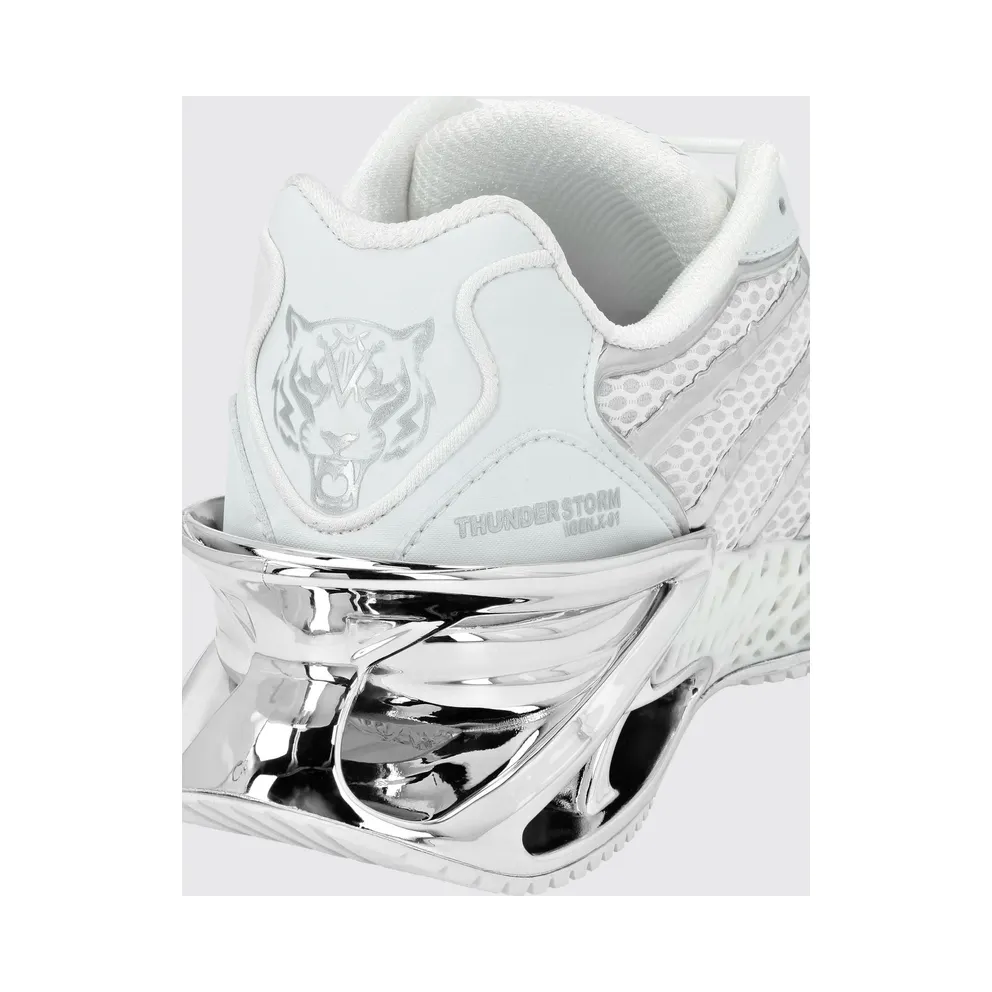 Plein Sport Bicolor Thunderstorm GenX in Mesh with a Chunky Sole White (FABSUSC0337PTE003N01)