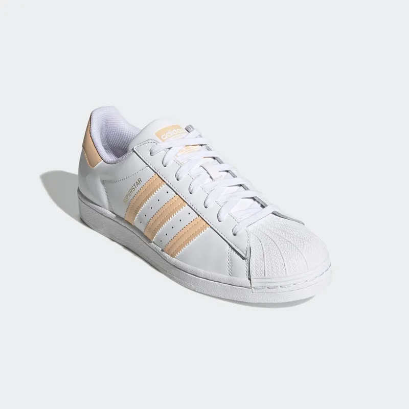 adidas Superstar Cloud White / Glow Orange / Glow Pink (H00128)