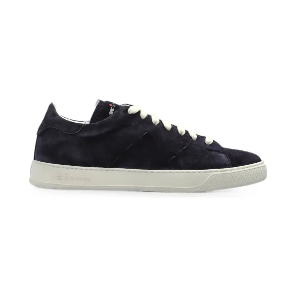 Kiton suede leather – Blue (USSA421N0151602004)
