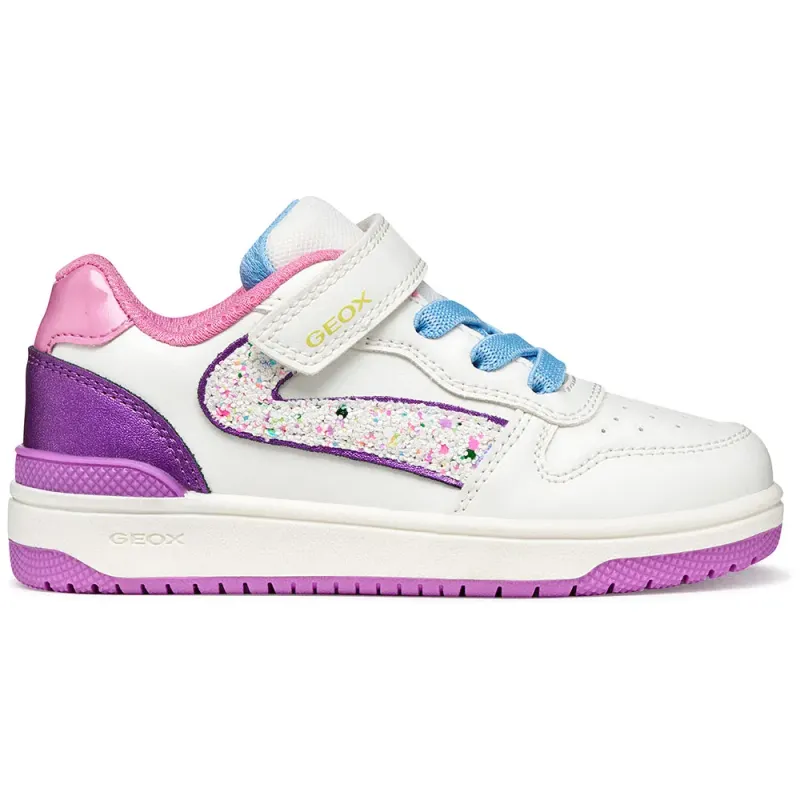 Geox sneaker White/Donkerpaars (J55HXA054AJ-C1Z8H)