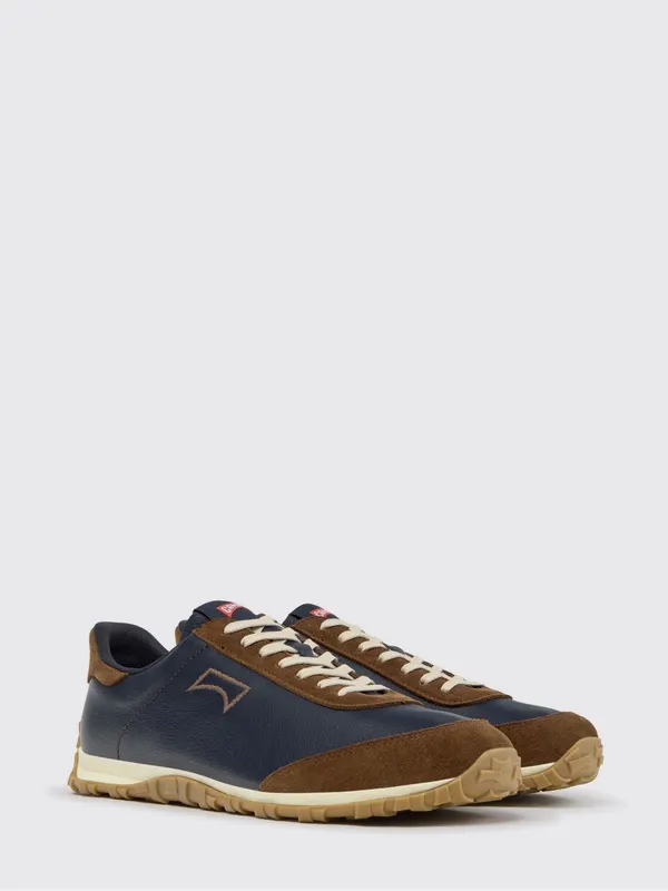 Camper Two-Tone Drift Walk Leather and Suede with Vibram Sole Blue (K101097-008DRIFTWALK0)