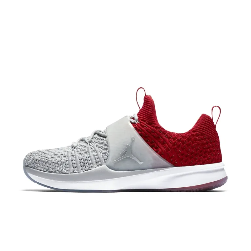 Jordan Trainer 2 Flyknit Wolf Grey Gym Red Wolf Grey/Metallic Silver-Gym Red (921210-004)