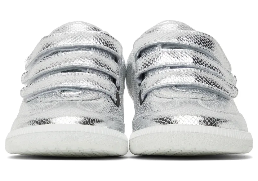 Isabel Marant Silver Goatskin Beth Sneakers (21HBK0031-21H021S) (2)