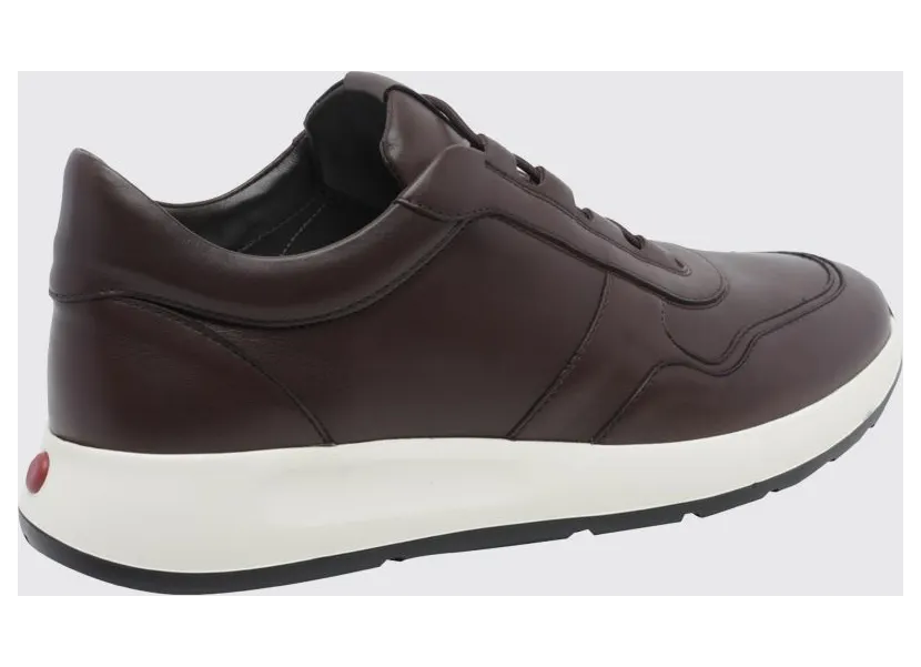 Tod’s Red Dot Smooth Calfskin Slip-On Sneakers with Elasticated Laces Brown (XXM79K0IP51THCS804) (2)
