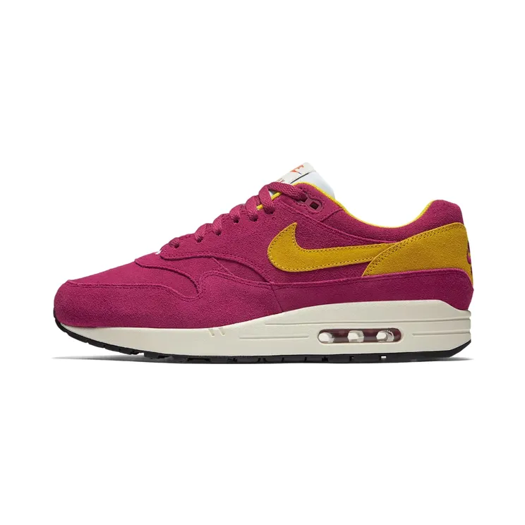 Nike Air Max 1 “Dynamic Berry / Black / Sail / Vivid Sulphur” (875844-500)