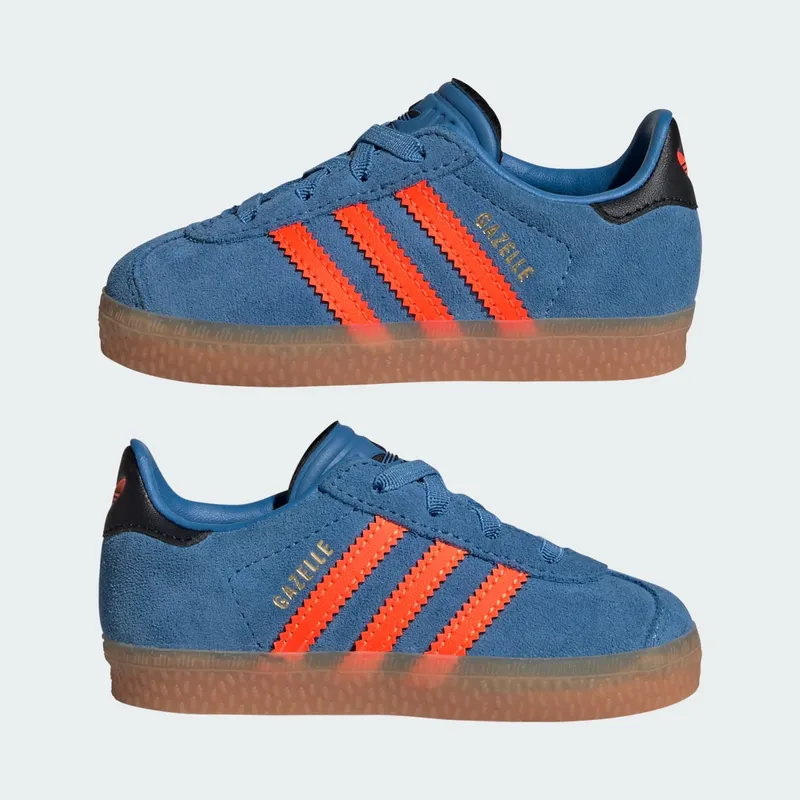 Adidas Gazelle Comfort Closure with Elastische Veters Kids Focus Blue / Solar Orange / Core Black (JP7134)