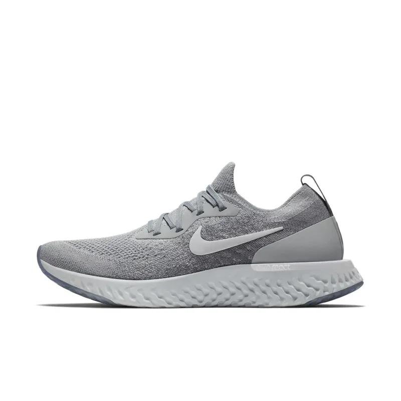 Nike  Epic React Flyknit Wolf Grey Wolf Grey/White-Cool Grey-Pure Platinum (AQ0067-002)