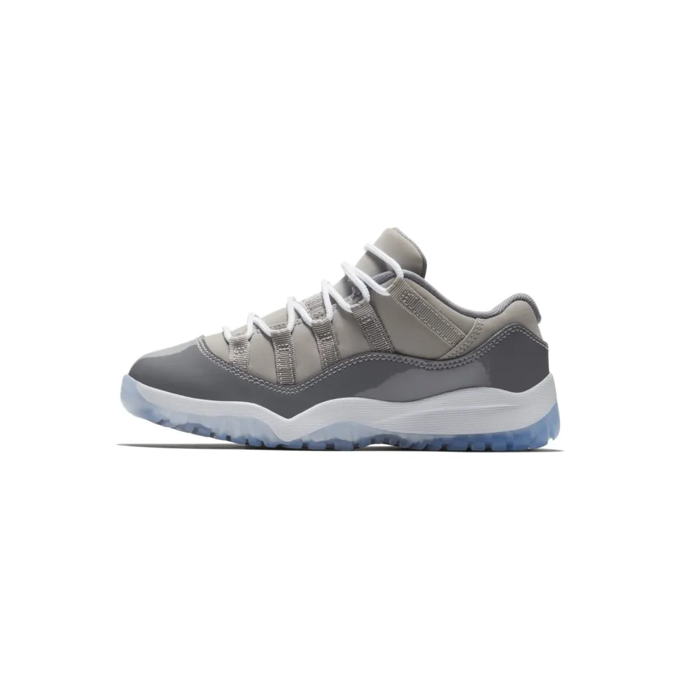 Jordan 11 Retro Low Cool Grey (PS) Medium Grey/White-Gunsmoke (505835-003)