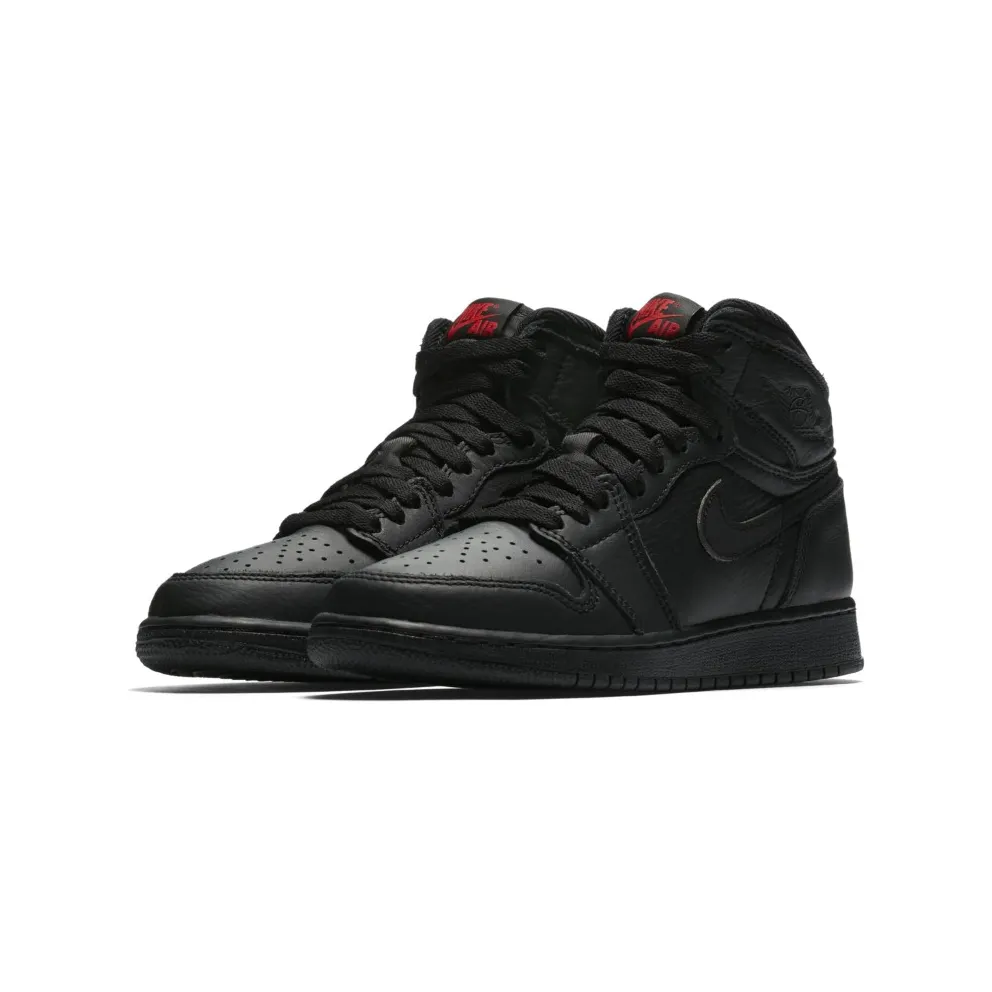 Jordan 1 Retro High OG Essentials Black (GS) Black/University Red (575441-022)
