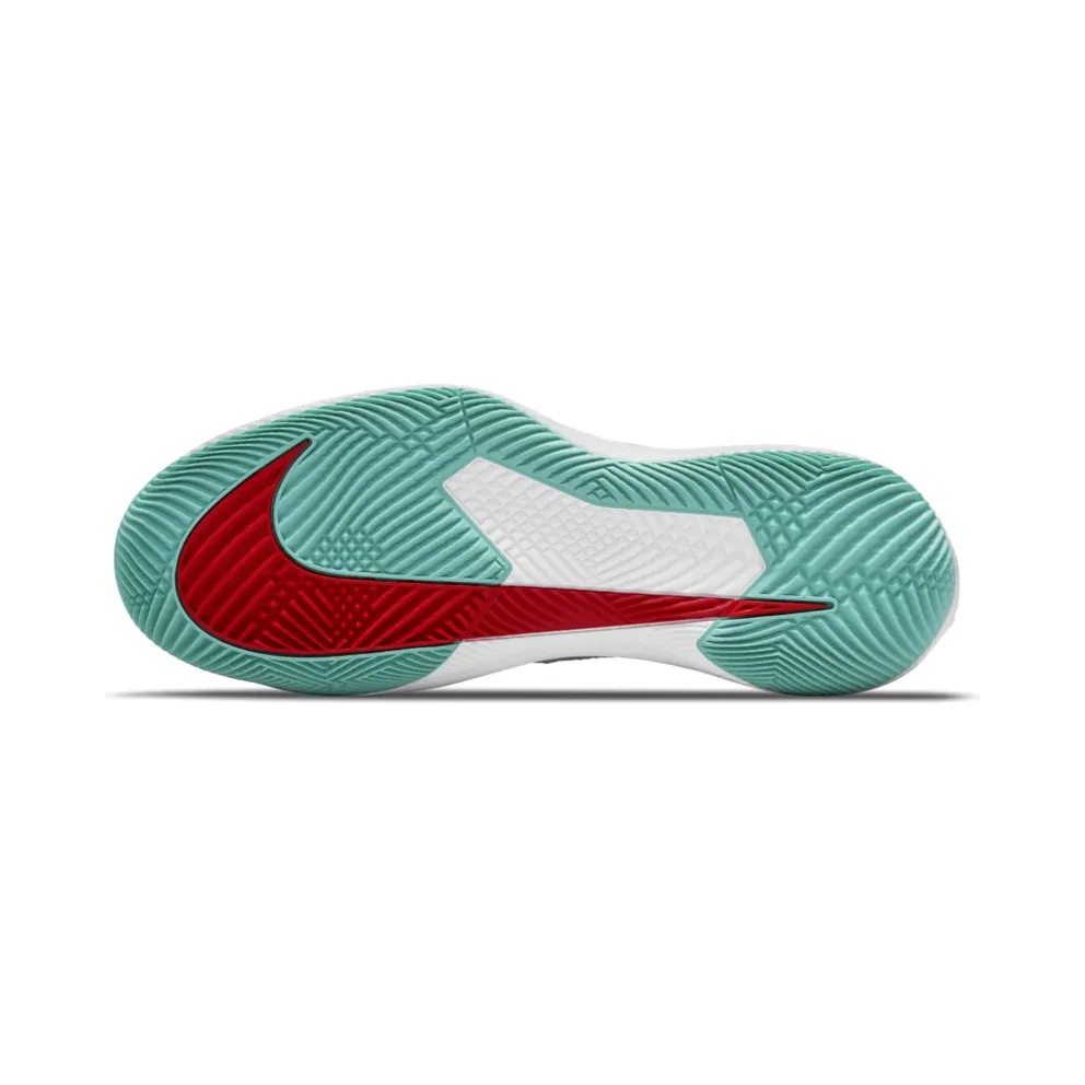 NikeCourt Air Zoom Vapor Pro Hardcourt “White / Habanero Red / Pomegranate / Washed Teal” (CZ0222-136)