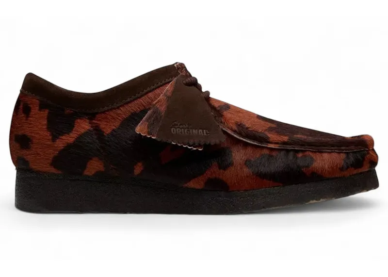 Clarks Originals Wallabee Brown Cow Print (26183756)