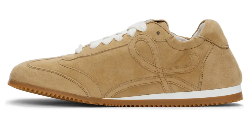 Loewe Beige Suede Ballet Runner Sneakers (L814282X39) (3)