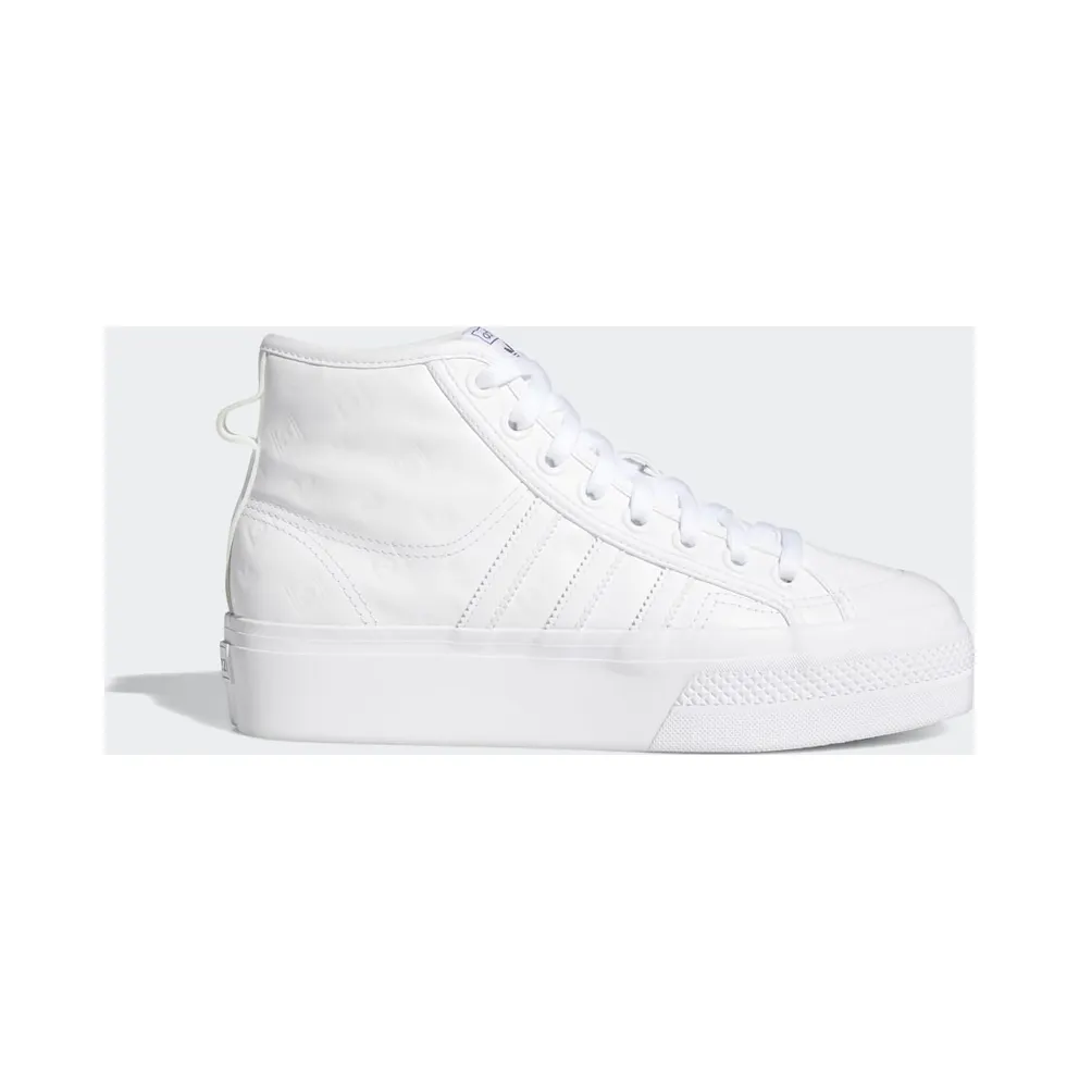 adidas Nizza Platform Mid Schuh Cloud White / Cloud White / Core Black (FY7602)