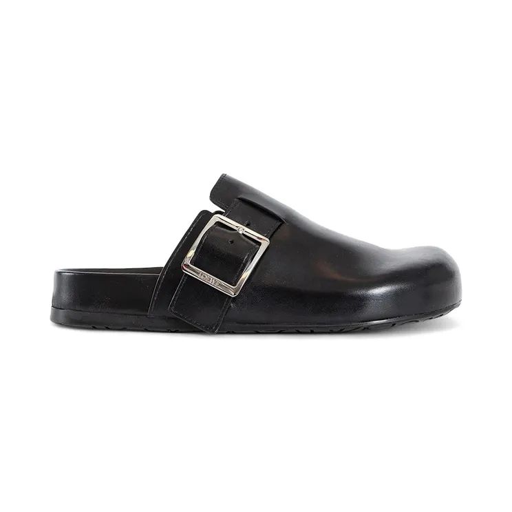 LOEWE Ease Buckle Mule Black Leather (M816V29X11-1100)